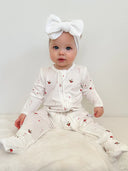 Bamboo/Organic Cotton Growsuit - Christmas Woodland