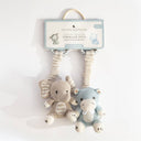 2pk Stroller Toys - Elephant & Hippo