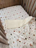 Cottage Picnic Fur Lined Cot Blanket