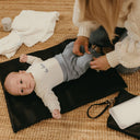 Nappy Changing Pouch - Black Vegan Leather