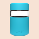 REGULAR - Reusable Glass Coffee Cup 8oz: SEAFOAM