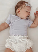 Bamboo/Organic Cotton Willow Bodysuit | Soft Lilac