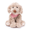 Petite Vous Buddy the Labradoodle Toy: Red Check Bandana