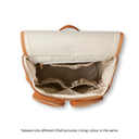 Signature Nappy Backpack - Olive Vegan Leather