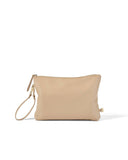 Nappy Changing Pouch - Oat Vegan Leather