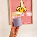 REGULAR - Reusable Glass Coffee Cup 8oz: CUPCAKE
