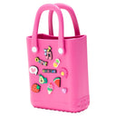i-Glide Adventure Tote Bag with Charms & Hook - Pink