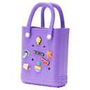 i-Glide Adventure Tote Bag with Charms & Hook - Purple