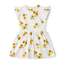 Snuggle Hunny | Sunflower Short Sleeve Organic Dress